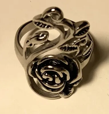 Rose Design Ring Stainless Steel Jewelry Women’s Ring • $22