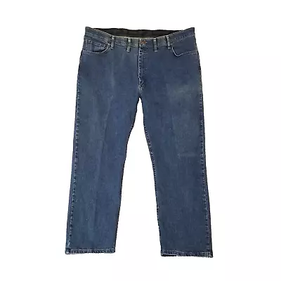 Wrangler Comfort Solutions Jeans Men's 44x29 Blue Stretch Denim Pants • $27.91