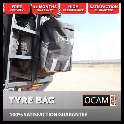 Heavy Duty Spare Tyre Accessories Bag 60L Rear Wheel Rubbish Bin 4WD 4X4 • $69