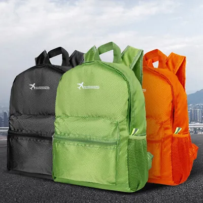 25L Lightweight Folding Backpack Men's Ultralight Waterproof Backpack Wome-io • £5.50