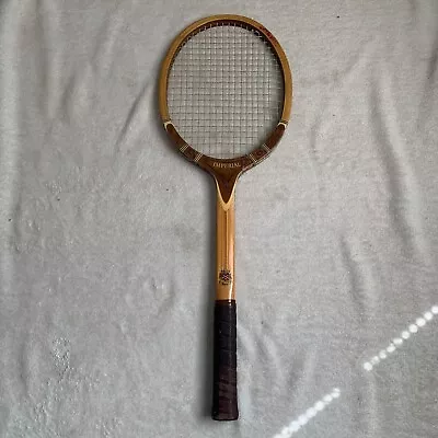 Vintage TAD Davis Tennis Racket Wooden Imperial Custom Made USA 4 3/8 Grip • $49.95