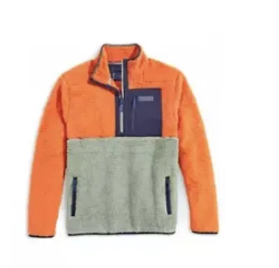 Men Vineyard Vines Color Blocked Sherpa Fleece Jacket Size Small ….NEw • $40