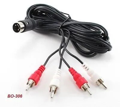 6 Ft 5-Pin DIN To 4-RCA Audio Cable For BO Naim Quad • $24.95