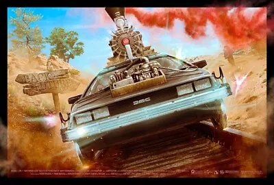 BACK TO THE FUTURE: PART III Foil Variant Print By Kevin Wilson BNG Poster Mondo • $139.99