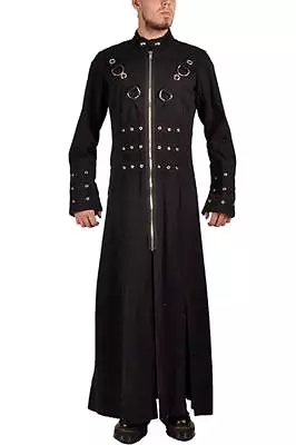 Tripp Hellraiser Gothic Punk Industrial Vampire Goth Jacket Trench Coat Bd7112m • $149.99