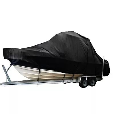 Sea Ray 290 Sundancer Cruiser T-Top Hard-Top Fishing Storage Boat Cover Black • $509.99