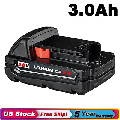 18V Battery For-Milwaukee M-18 48-11-1820 Lithium 3.0Ah 18 Volt Compact Tool NEW • $19.92