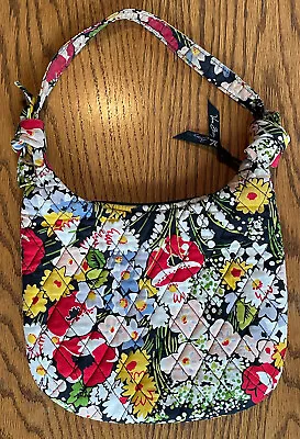 Vera Bradley Lisa B Quilted Handbag Purse Bag Poppy Fields 2010 Retired Pattern • $13.95