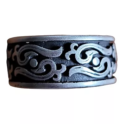 Hurley Men's Stainless Steel Celtic Band Ring Size 10 New In Box • $19.95