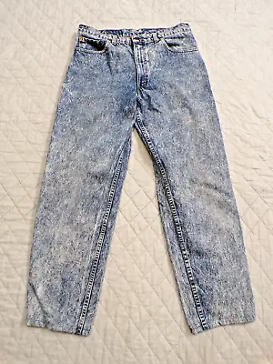 Levis 550 Vintage Mens Acid Wash Denim Jeans Size 34x32 Made In USA • $69.99