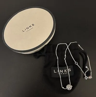 Links Of London Effervescence Bubble Pendant Necklace Sterling Silver 17.5  New • £72.32