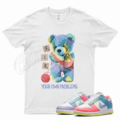 White FIX T Shirt For N Dunk Low Candy Soft Pink Easter Sunset Pulse Glow • $26.99