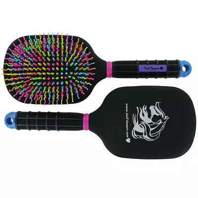 64PC Professional Choice Tail Tamer Mane And Tail Rainbow Bristles Paddle Brush • $30.99