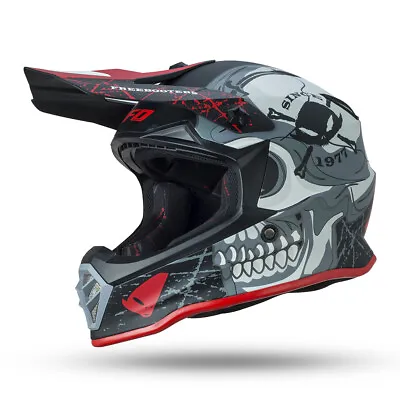 UFO Motocross Helmet For Kids All Youth Sizes For MX Enduro Matt Black Grey Red • $94.71