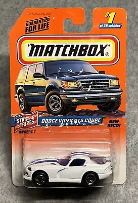 1998 Matchbox Series 1 Stars And Stripes 1/5 Dodge Viper GTS Coupe #1 • $2