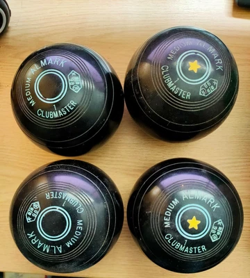 £14.99 • Buy Vintage Almark Clubmaster Size 1 Lawn Bowls X 4