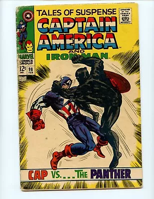 Tales Of Suspense #98 Comic Book 1968 GD+ Low Grade Black Panther Marvel Fight • $19.99