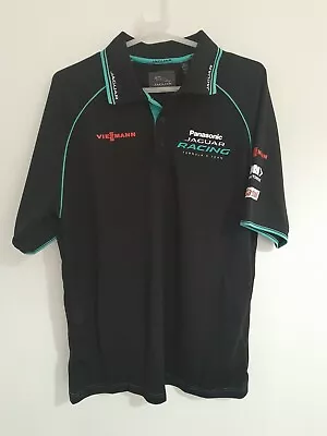 Jaguar Polo Shirt Large Formula E Panasonic Racing Black  • £19.99