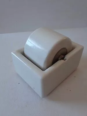 Vintage White Porcelain Sengbusch Ideal Moistener - Envelope Stamp. Etc.. • $14.95