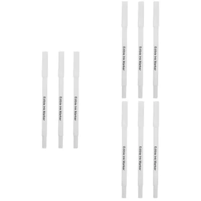  9 Pcs Baking Pigment Pen Plastic Food Decorator Pens Cake Paint • £22.29