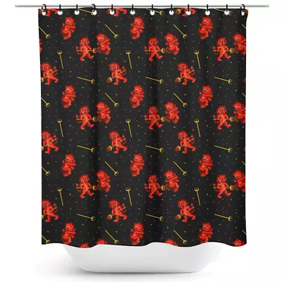 Sourpuss Hot Stuff Shower Curtain Alternative Clothing & Accessories • $44.95