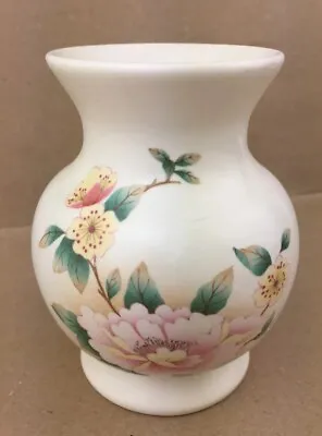 Aldridge Pottery Co Longton England Cream & Floral Decorative Flower Vase. VGC • £9.99