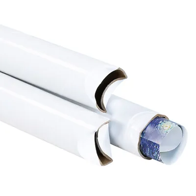 Pack Of 50 Snap Seal White Mailing Tubes 2x24  For Shipping • $87.51