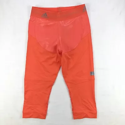 NWT Adidas By Stella Mccartney Run 3/4 Cropped Running Tights Coral Pink Small • $49.95