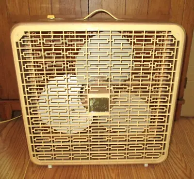 Vintage Retro MCM Vornado Brown Bronze Metal Box Fan V1705 2 Speed • $119.99