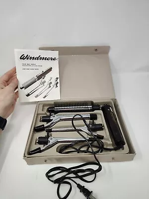 Vintage Windmere Curling Iron 4 Way Curls 4 In 1 Attachments - Excellent Cond! • $29.95