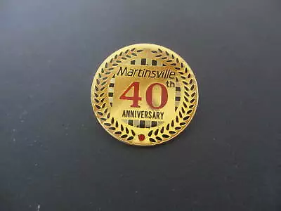 Vintage 1987 Martinsville Speedway 40th Anniversary Lapel Hat Pin • $9.99