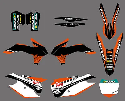 Team Graphics Background Decals Kit For KTM SX-F XC-F 250 350 450 2013-2015 • $73.69