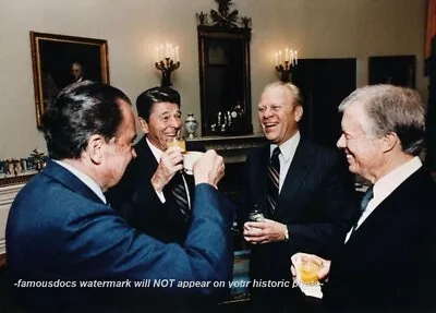 Ronald Reagan Jimmy Carter PHOTO Richard Nixon Gerald Ford Drinking Presidents • $5.68