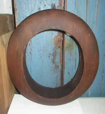 Antique Millinery Oval Brim Block Form Wood Mold Size 7 3/8 • $69.99