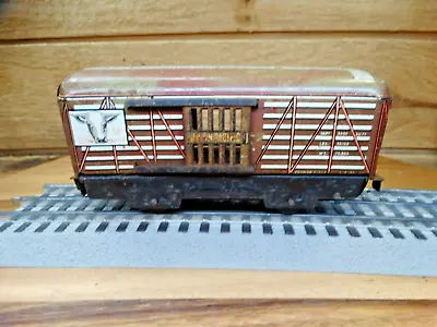 MARX 027 Gauge Union Pacific 59 Sliding Door Round Top Livestock Car • $12