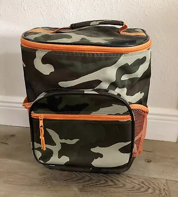 Camo Rolling Cooler With Pull Handle Holds Up To 30 Cans • $22.95