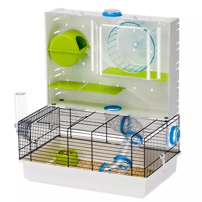 Ferplast Hamster Cage OLIMPIA Small Animal Pet Home With Accessories & Tubing • £69.99