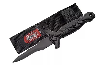 Deadly Kris Blade Spider Dagger Boot Knife - Black W/ Nylon Sheath • $10.95