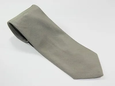 Men's Atkinsons Irish Royal Poplin XMI Silk Wool Tie Necktie GRAY SOLID LINES • $14.98