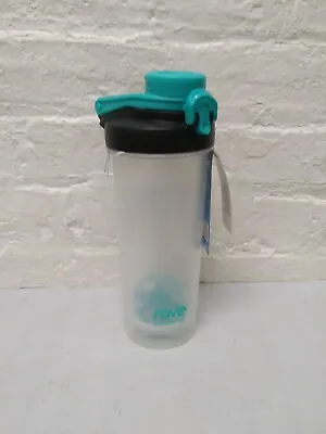 Water Bottle 27 Oz Plastic Blender Shaker Mixer Loop Shaker Ball Teal • $10.43