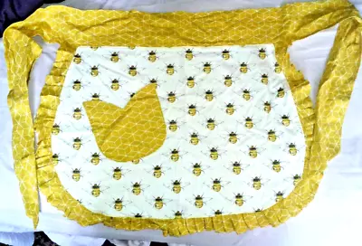 £7.50 • Buy BEE THEME RETRO VINTAGE 50s STYLE HALF APRON PINNY *LOW P&P*