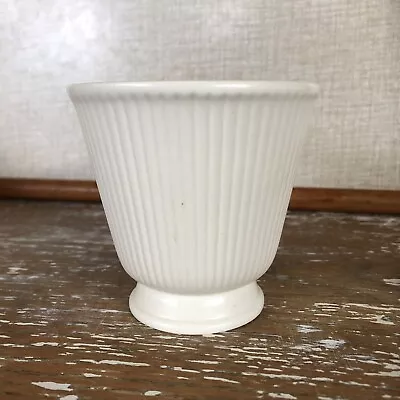 Wedgwood Small Fluted Posy  Vase Wedgewood China Ceramic White Cream Barlaston • $168