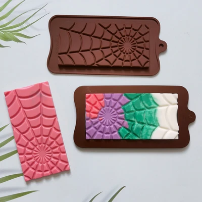 £2.89 • Buy Silicone Halloween Spider Web Chocolate Bar Mould Block Cake Candy Biscuit Mold