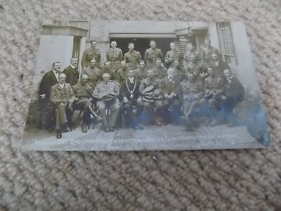 £3.99 • Buy MILITARY WWI: Oxfordshire Regiment In Chipping Norton Officers 1918 Damaged