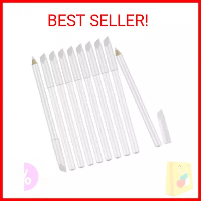 10 Pieces White Nail Pencils 2-In-1 Nail Whitening Pencils French Manicure Pen W • $13