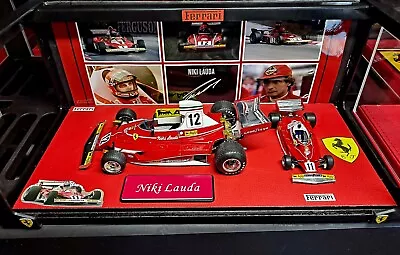 Customized Niki Lauda Memorabilia Ferrari F1 312T 1/24 & 312 T2  1/43  • $99