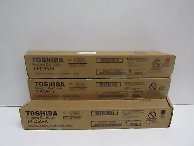 Lot Of 3! Genuine Toshiba T-fc55-k/t-fc55-y/t-fc55-m (e-studio 5520c) • $59.99