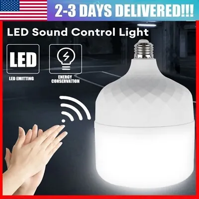 E27 10W/20W/30W LED Sound Motion Sensor Ball Light Globe Bulb Corridor Lamp • $9.08
