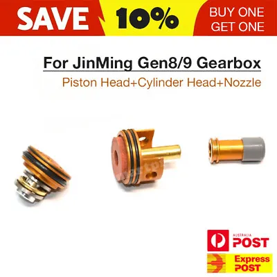 Piston Head Air Cylinder Head JinMing Gen8/9 J9 M4A1 Gel Blaster Gearbox Upgrade • $32.95