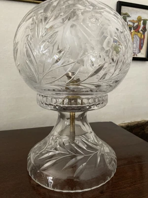£100 • Buy Vintage Cut Glass Table Lamp